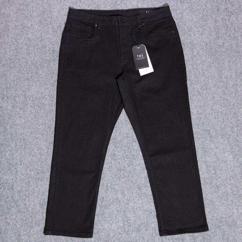 NWT The Perfect Jean NYC Athletic Fit Bandit Black Stretch Jeans Men’s 36x28